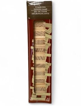 Tumbling Tower Wooden Block Game 72 Pc Classic Stack Puzzle Brand New in Box